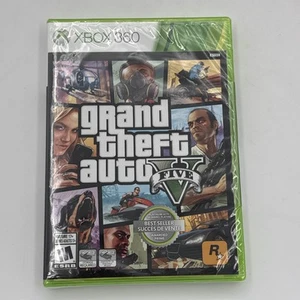 Grand Theft Auto V 5 Five (Microsoft Xbox 360, 2004) Brand New Sealed - Picture 1 of 4