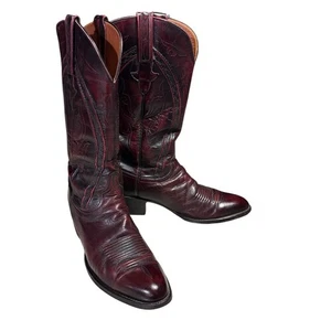 Lucchese Stiefel "Gavin" Herren Gr. 10,5B schwarz Kirsch Ziegenleder klassisch Wester - Bild 1 von 11