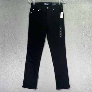 Jean Gap femme 4/27R noir denim coupe classique jambe droite taille moyenne stretch - Photo 1/8