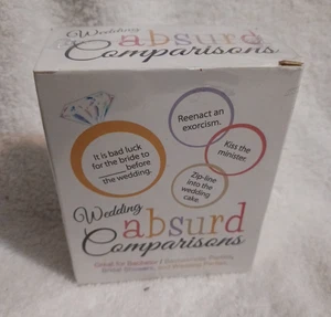HOCHZEIT ABSURDE VERGLEICHE Spiel ~ Junggesellenabschiede ~ NEU VERSIEGELTE VERPACKUNG - Bild 1 von 7