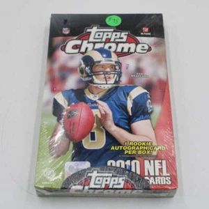 2010 Topps Chrome Football Sealed Hobby Box 1 Rookie Auto Gronkowski RC - Picture 1 of 4