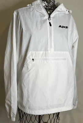 Windbreaker APP Sport-Tek 1/4 Zip Pullover Hooded •Pickleball •Women’s -S•White• - Image 1 of 4