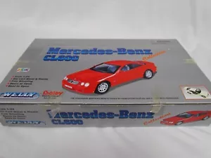 1:24 Diecast Car Welly COLLECTION 4 CARS MERCEDES BENZ CL 600 NO.2073-4D - Picture 1 of 6
