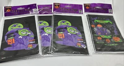 Lote de 4 sacos de plástico para vampiro e casa Halloween papel mágico 24 quilates - Imagem 1 de 4