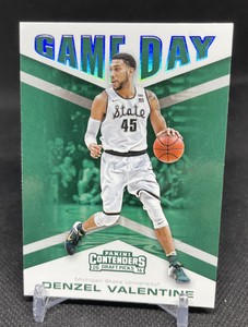 2016 Panini Contenders Draft Picks Game Day Denzel Valentine #12 Michigan State