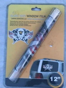 GLASS TATZ-12" AMERICAN EAGLE WINDOW FILM - See Through - Picture 1 of 2