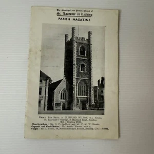 Church Of St. Laurence 1957 Vintage Reading Parish Magazine Ephemera Print Ads - Picture 1 of 13
