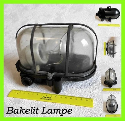 Bunkerlampe Bakelit Lampe alte Wandlampe Loft DDR Leuchte Industrie Design 💥💥 - Bild 1 von 4