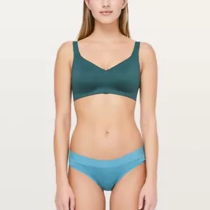 Lululemon Women's Like Nothing Bra Green Jasper- 36DD RRP $68 - Picture 1 of 5