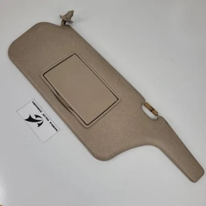 2001-2003 Mazda Protege Sun Visor LH Driver Side Beige w/Mirror OEM - Picture 1 of 4