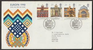 (GBF243)MALAYSIA GB UK 1990 EUROPA BUILDINGS FDC. FACE VAL £1.06 - Picture 1 of 1