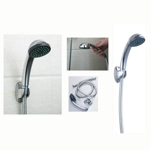 Bath Shower Head with Cord Set Chrome Silver NEW - Picture 1 of 3