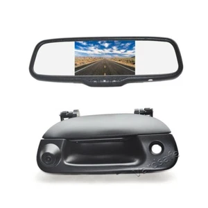 Tailgate Handle Reverse Backup Camera + Clip-on Mirror Monitor for Ford F150 - Picture 1 of 9