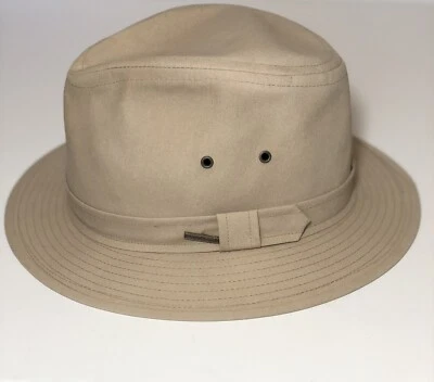DE COLECCIÓN PENDLETON Fedora Estilo Occidental Beige Marrón Sombrero Banda EE. UU. Grande Foto 1 de 4