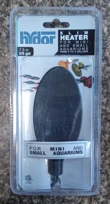 Hydor 7.5w Calentador Delgado para Mini y Pequeños Acuarios Bettas Cuencos 2-5 Galones Nuevo Foto 1 de 4