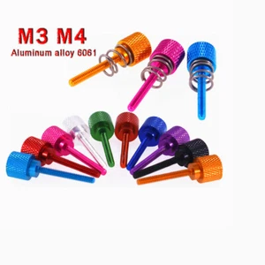 M3 M4 Anodised Aluminium Knurled Thumb Screws Hand Grip Knob BoltsThumbscrew - Picture 1 of 9