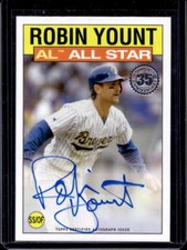 2021 Topps Robin Yount 1986 Topps All Star Autograph Auto #RY Brewers