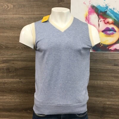 ¡NUEVO! Chaleco Suéter Etro Milano Ligero Cuello en V Sin Mangas Algodón Cachemira 2XL Foto 1 de 4