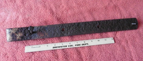 1 Wrought iron hinge strap barn door decor Vintage Antique hand Forged 18.5" Cover