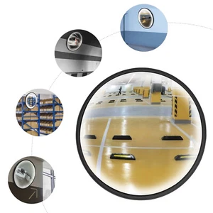 12" Traffic Convex Mirror Wide Angle Safety Store Corner Blind Spot Security - Picture 1 of 22