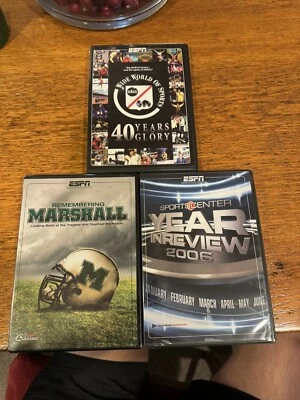 ESPN 3 DVD Sports Pack! 2 Out Of 3 DVD’s Still Sealed (Loose DVD’s) (Like New) - Image 1 of 4
