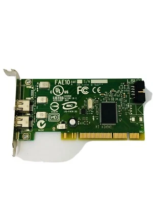Dell H924H Dual Port IEEE-1394 PCI FireWire Card LS2-FAE10  Am1 free shipping - Image 1 of 4