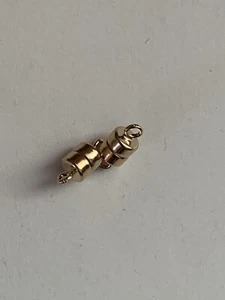 14kt gold filled 4.4mm magnetic clasp with closed loop, 2 sets. - Picture 1 of 6