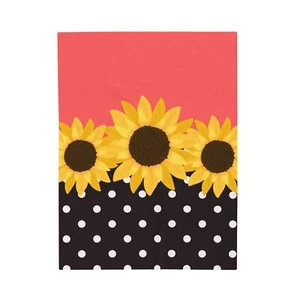 Pink Sunflower Polka Dot Soft Velveteen Plush Throw, Great gift for all ages - Picture 1 of 13