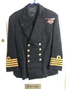 GIEVES Royal Navy Anzugjacke, Etikett an Captain M.H.A. Hennell - Bild 1 von 5