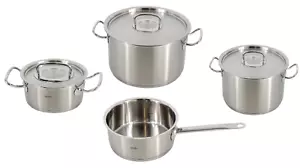 Fissler original-profi collection Topf-Set 4-tlg. mit Metalldeckel Edelstahl - Bild 1 von 1