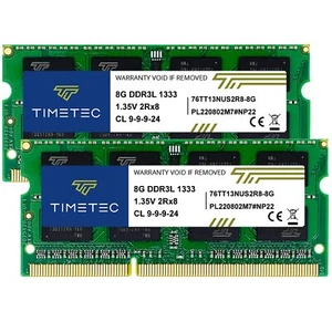 16GB KIT2x8GB DDR3 / DDR3L 1333MHz PC3-10600 Non-ECC Unbuffered 1.5V / 1.35V ... - Picture 1 of 3