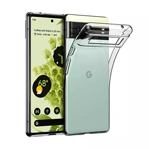 Hülle für Google Pixel 6 Pro Klar Silikon Gel Haut Rough Stoßfeste Abdeckung - Bild 1 von 24
