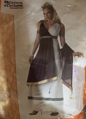 Roman Empress Adult Halloween Costume Size Large 10-12 California Costumes - Image 1 of 4