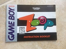 Zoop Manual Nintendo Gameboy Gameboy GB 