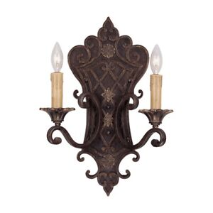Savoy House Southerby 2 Light Sconce in Florencian Bronze 9-0159-2-76