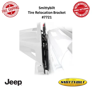 Smittybilt Tire Relocation Bracket 3/16 " Black Steel For 18-20 Jeep Wrangler JL - Picture 1 of 17