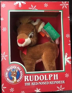 Rudolph The Red Nosed Reindeer 10" Plush In Box  Vintage Christmas  - Picture 1 of 12
