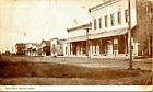 Vintage Real Photo RPPC Postcard Ransom Kansas  1908 Bank Block Dirt Street