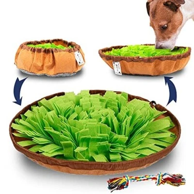Snuffle Mat - Dog & Puppy Interactive Dog Toy Puzzle Stress Relief Slow Feeder - Image 1 of 4