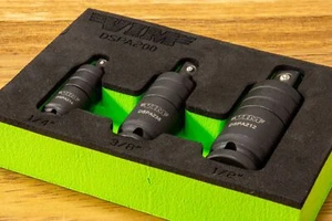 VIM Tools 3 Pc. Impact Dual Swivel Pinless Adapter Set DSPA200 - Picture 1 of 5