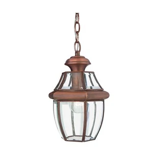 Pendelleuchte in Kupfer antik außen Vintage elegant REGINA Außen Lampe Balkon - Bild 1 von 1