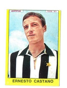 Figurina Calciatori Panini 1966-67! Ernesto Castano! Juventus! Nuova da Bustina!