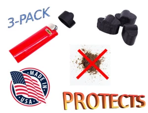 Protective Dust & Dirt Cover Caps (3 Pack) for BIC Classic Lighter - Picture 1 of 13