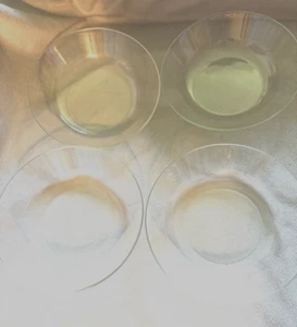 Arcoroc 13 France Vintage Rare “Classique Clear” 8 1/8" Coupe Soup Bowls Set 4 - Picture 1 of 9