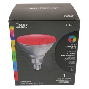 FEIT Electric 0388694 PAR38 Color Changing Bulb, 5 Watt, 15,000 Hour - Picture 1 of 14