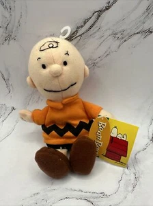 TAGGED VINTAGE APPLAUSE PEANUTS CHARLIE BROWN SOFT PLUSH TOY APPROX 7.5" - Picture 1 of 12