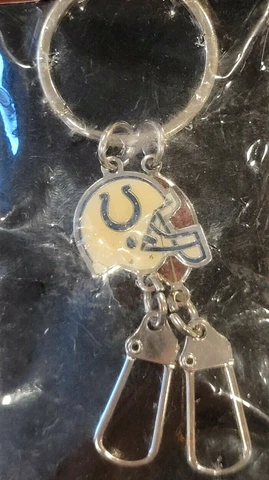 NFL Indianapolis Colts Keychain, NEW (Helmet & Football) Cover
