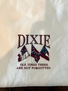 Sea Dog Tee Shirt XL Dixie Old Times There Are Not Forgotten Oversized USA Cream - Picture 1 of 5