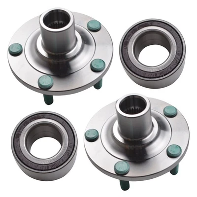 Pair(2) Front Wheel Hub & Bearing Assembly Fits 05-13 Mazda 3 06-10 Mazda 5 - Image 1 of 4
