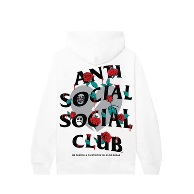 Anti Social Social Club x Sadboyz Miles De La Rosa Hoodie White Sad Boyz - Image 1 of 2